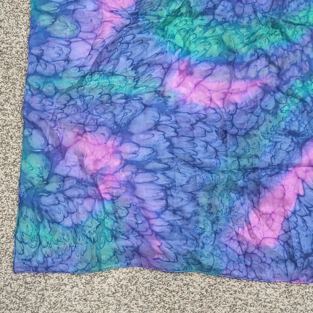 Silk scarf bundle square lightweight colorful